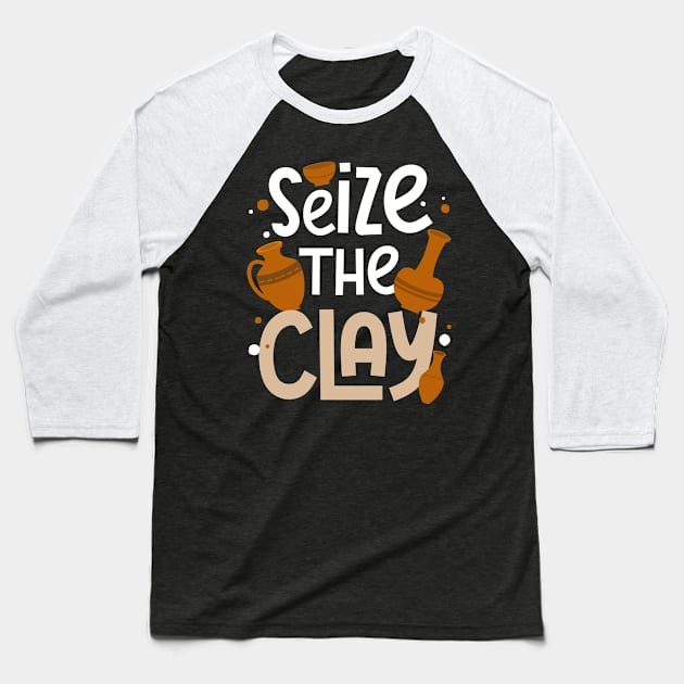 Potter Shirt | Seize The Clay Baseball T-Shirt by Gawkclothing